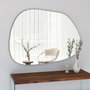 Hanah Home Espejo Transparente Amorphous 90x70 cm, 100% MDF, Moderno, Ideal para Hogar y Hoteles